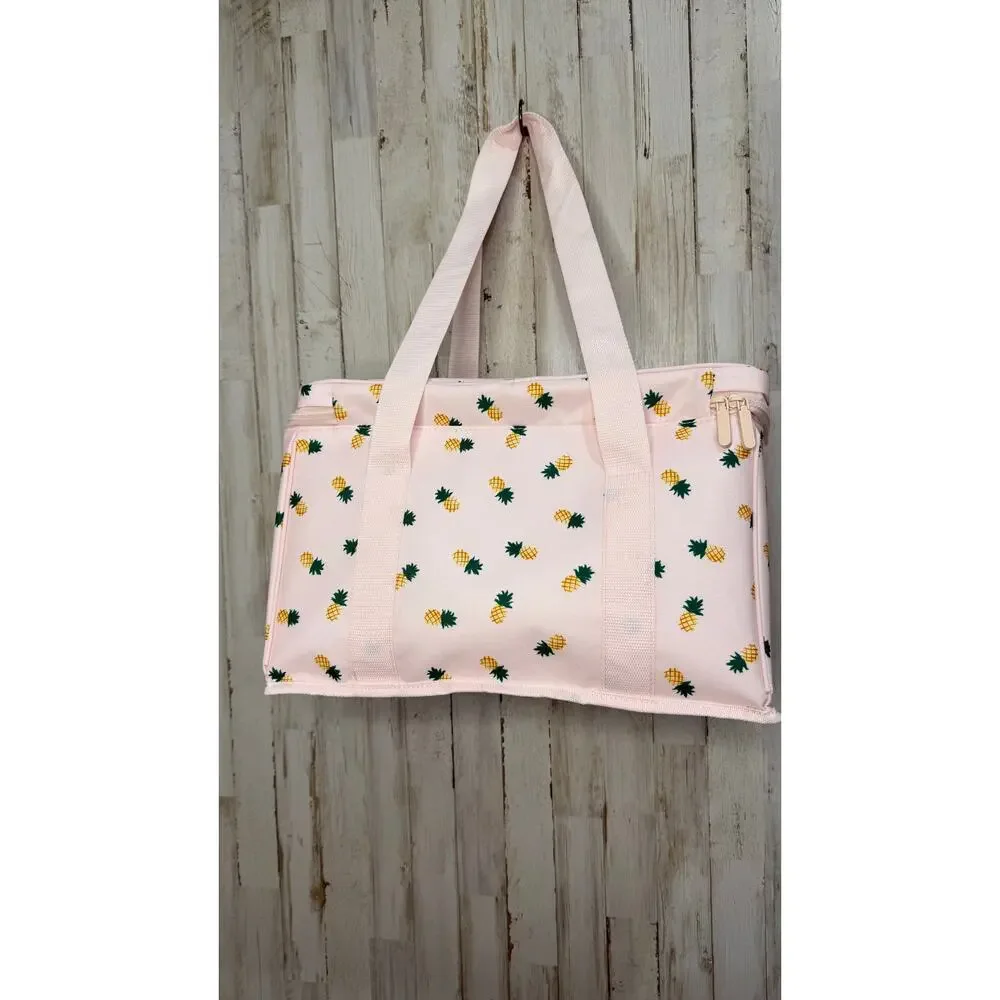 NWT Kate Spade NY‎ Pink Pineapple Print Insulated Cooler Bag